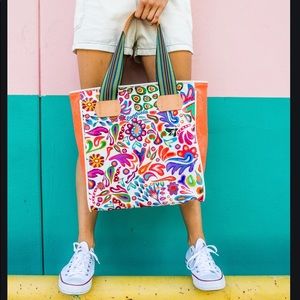 Consuela White Swirly Classic Tote NWT